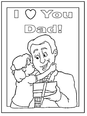 I Love Yhttp://www.blogger.com/img/blank.gifou Dad Coloring Page