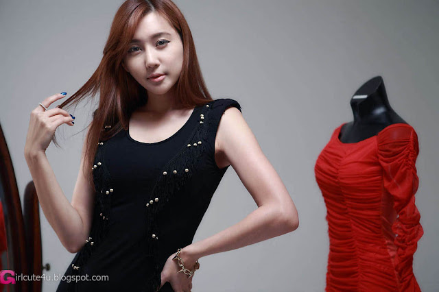 1 Choi Yu Jung in Black-very cute asian girl-girlcute4u.blogspot.com
