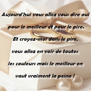 Félicitations pour un mariage avec voeux de bonheur Idée Texte