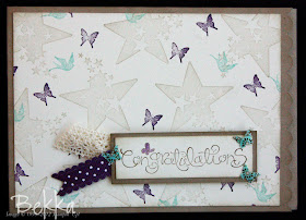 Material Monday Fabric Butterfly Accent Card
