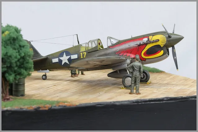 Diorama P-40N Warhawk