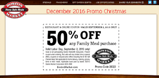 Boston Market coupons for december 2016