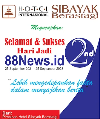 HUT Ke-2 Media 88News dari Hotel Sibayak Berastagi