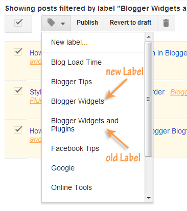 How To Rename Labels in Blog of Blogger?
