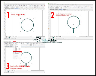 Cara Membuat effect kaca pembesar dengan Coreldraw 