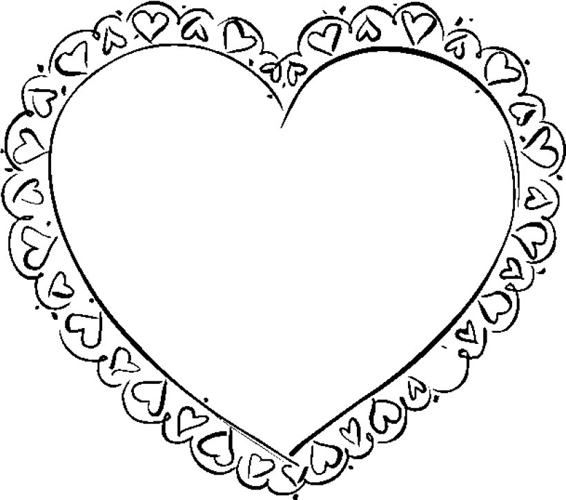 Download Valentines Heart Coloring Pages