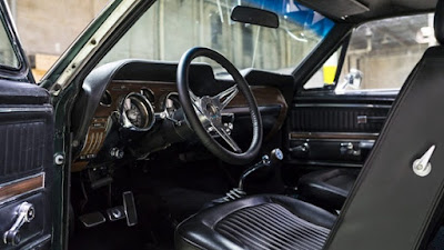 1968 Green Mustang Bullit Fastback Interior Cabin