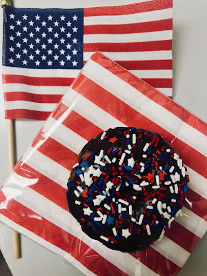 American Donuts and Flag