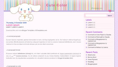 30 Amazing Girly Blogger Templates