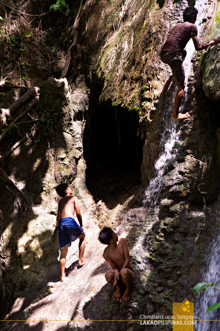 Rock Climbers at Iligan City's Pampam Falls