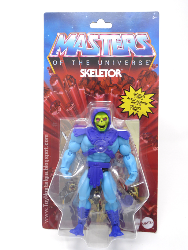 SKELETOR - blister card  Masters Of The Universe - ORIGINS (MOTU ORIGINS MATTEL)