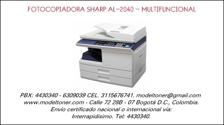 FOTOCOPIADORA SHARP AL-2040 - MULTIFUNCIONAL