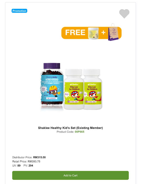 SHAKLEE HEALTHY KIDS SET