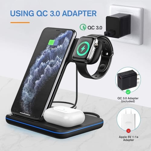 MOING GY-Z5C 3-in-1 Station Wireless Charger Stand