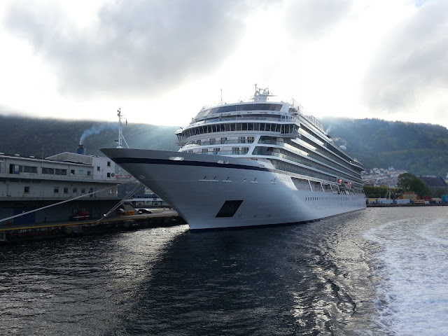 Cruise ship Viking Sky in Bergen, Norway