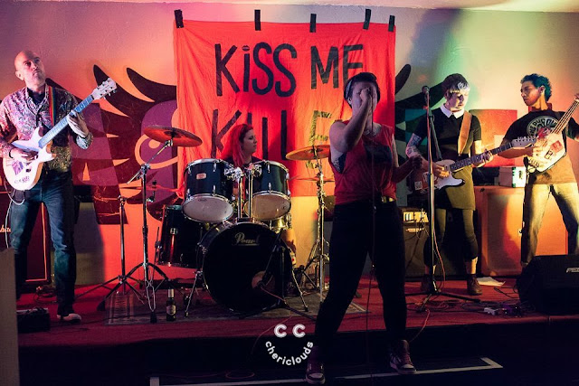Kiss Me, Killer performing at The Dragonffli, Pontypool, Wales 29/7/2017