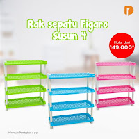 Dusdusan Rak Sepatu Figaro Susun 4 (Set of 6) ANDHIMIND