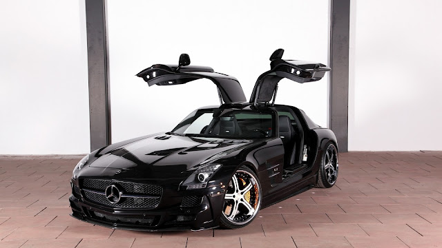 Fondo de Pantalla Mercedes-Benz SLS AMG Negro