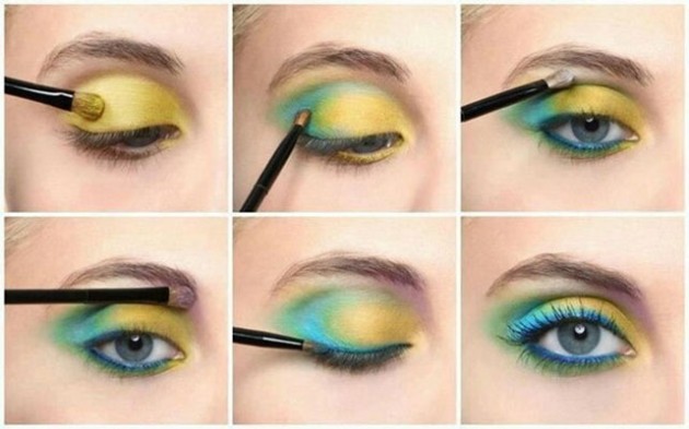 Tutorial passo a passo maquiagem colorida para Carnaval