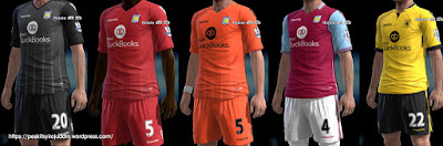 PES 2013 Aston Villa kits 2015-2016 by Syirojuddin