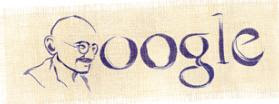 gandhi google logo gandhi en logo de google gandhi google recuerda el nacimiento de Mahatma Gandhi gandi ghandi
