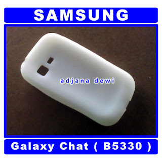 ( 1199 ) Jual Case Samsung Galaxy Chat B5330 Putih Silikon Full Keypad Soft Cover Aksesories Handphone