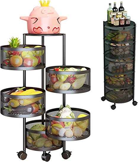 Round Rotating Multi-Layer Kitchen Storage Shelf Buy on Amazon and Aliexpress