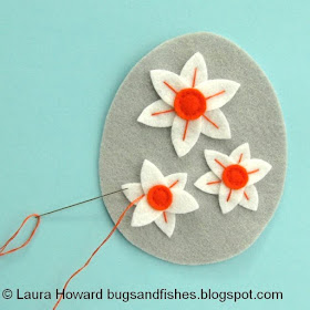 add embroidery to the narcissi