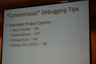 Debugging tips from Delphi 2009 Live!