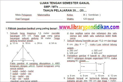 Soal Uts Mtk Kelas 10 Semester 1 Kurikulum 2013