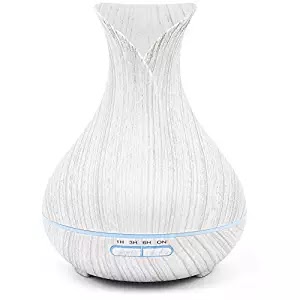  ASAKUKI 400ML Premium, Essential Oil Diffuser, Quiet 5-In-1 Humidifier, Natural Home Fragrance Diffuser with 7 LED Color Changing Light and Easy to Clean by ASAKUKI