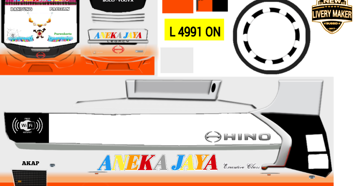 Livery Bus Simulator Indonesia Jernih PNG Bagian V8 | 1001tutorial