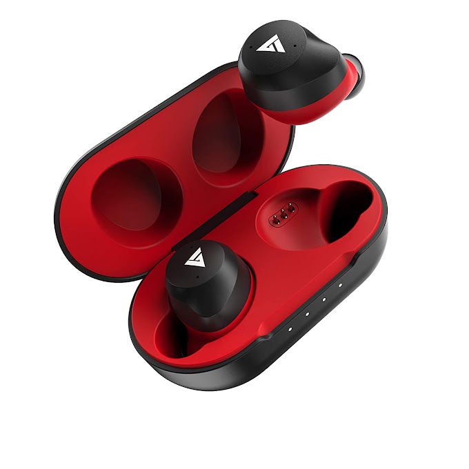 Boult Audio AirBass TrueBuds True Wireless Earbuds (Red)