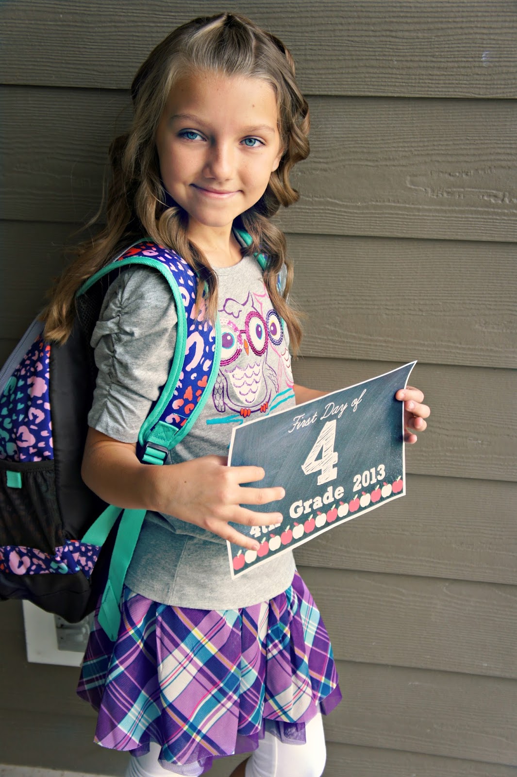 ... of course there were first day of school pictures and teacher gifts