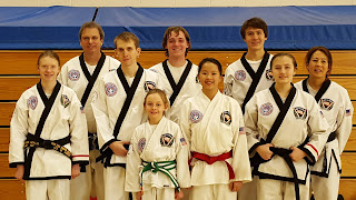 Students from the taekwondo school at the Colorado Taekwondo Institute