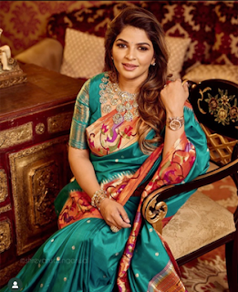 Viranica Reddy in Traditional Silk Sarees