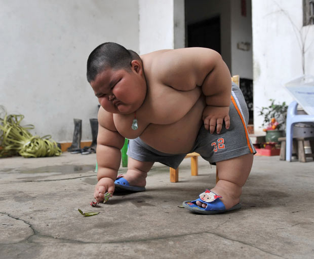 Picture of the day - A three-year-old toddler from China