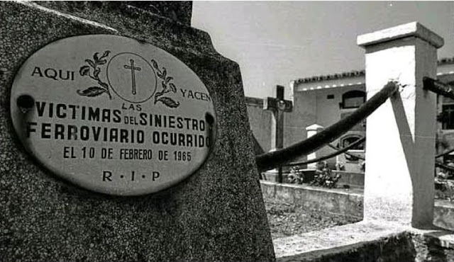 Accidente ferroviario de Grisén (Zaragoza) en 1965.