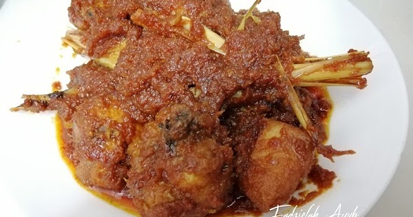 Resepi Ayam Masak Merah Kenduri Fadzielah Ayub!! | Aneka ...