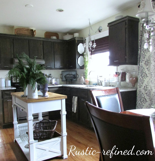 Using open shelving to update your kitchen. An easy way to add more style without spending a lot of money