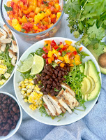 Mango Salsa Chicken Bowls