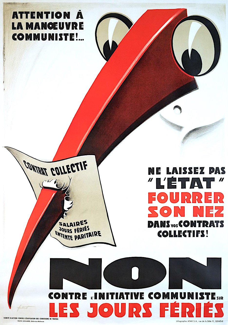 political poster by Noel Fontanet