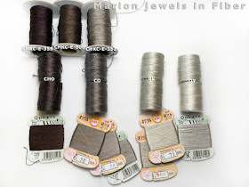 Compare C-Lon Bead Cord Colors with Silks and Chinese Knotting Cord