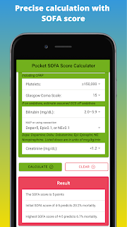 Precise calculation with  SOFA score