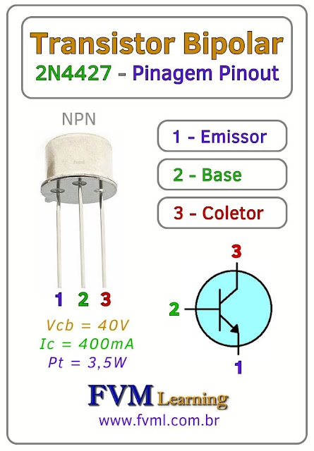 Datasheet-Pinagem-Pinout-transistor-NPN-2N4427-Características-Substituição-fvml