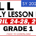 GRADE 1 DAILY LESSON LOG (APRIL 24-28, 2023) Free to Download