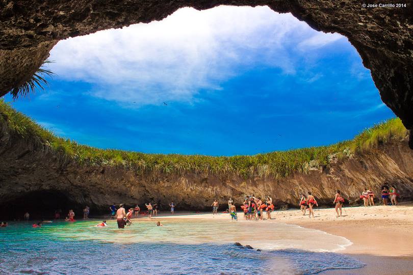 Hidden Beach of Islas Marietas, Mexico