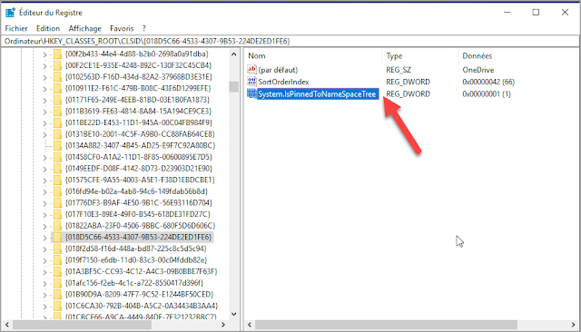 Enlever, supprimer, retirer, OneDrive, Explorateur, Windows 10, base de registre, trucs et astuces, regedit