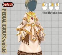 Gear Design Golden Priest Robe Male Lost Saga