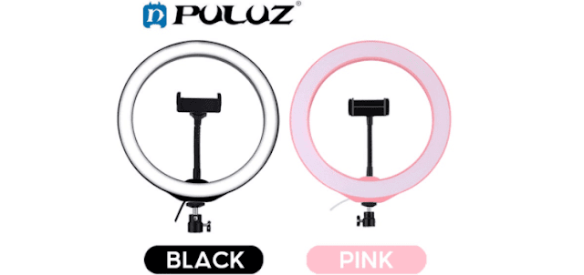 Puluz LED Ring Light with Phone Clamp PU397